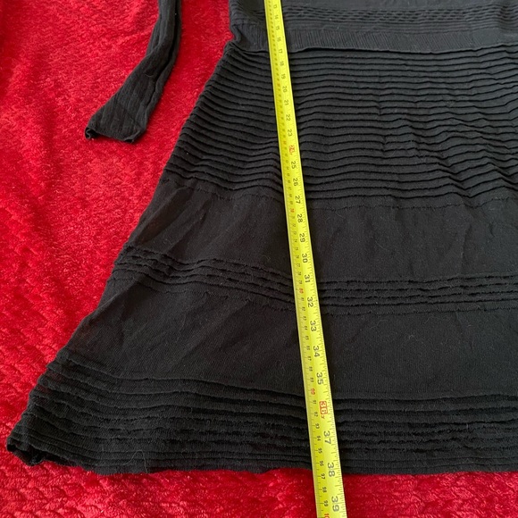 Simply Vera Vera Wang black sweater knit dress mid length Women’s size XL - Picture 6 of 10